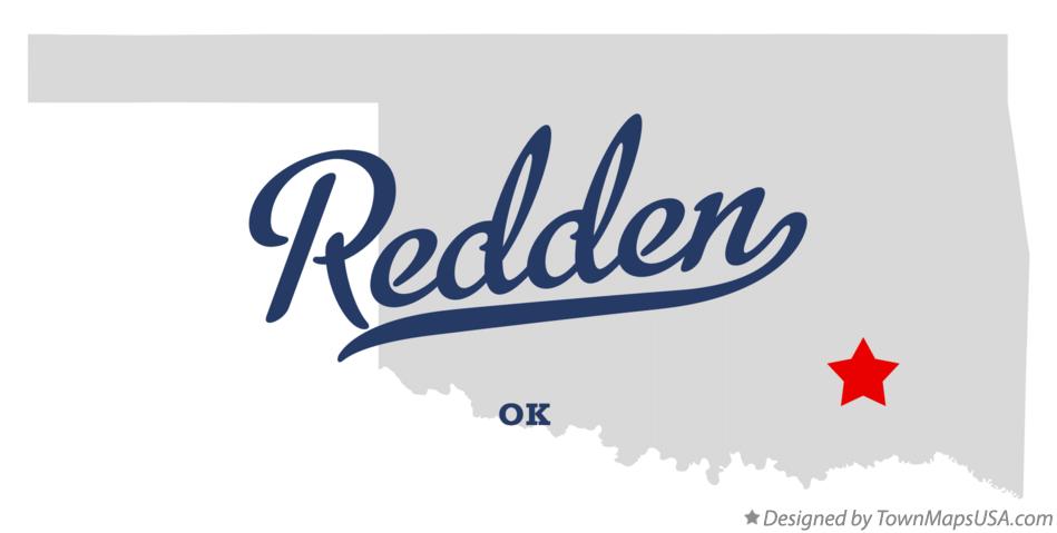 Map of Redden Oklahoma OK