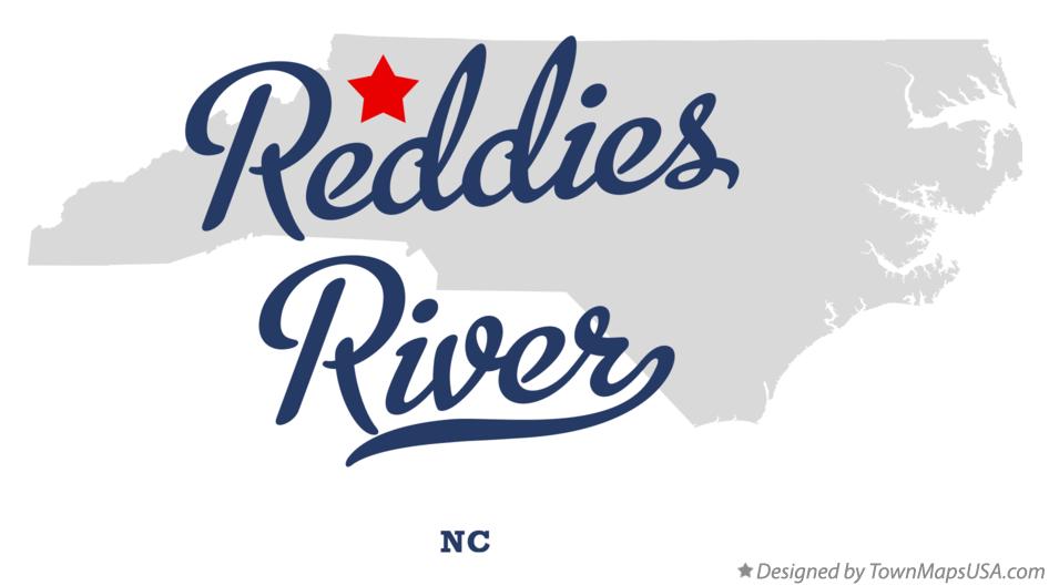 Map of Reddies River North Carolina NC