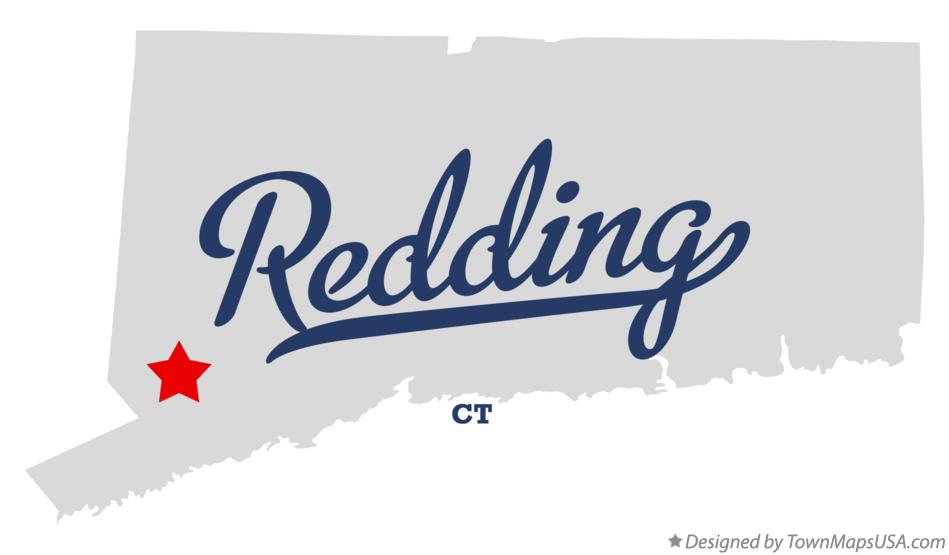 Map of Redding Connecticut CT