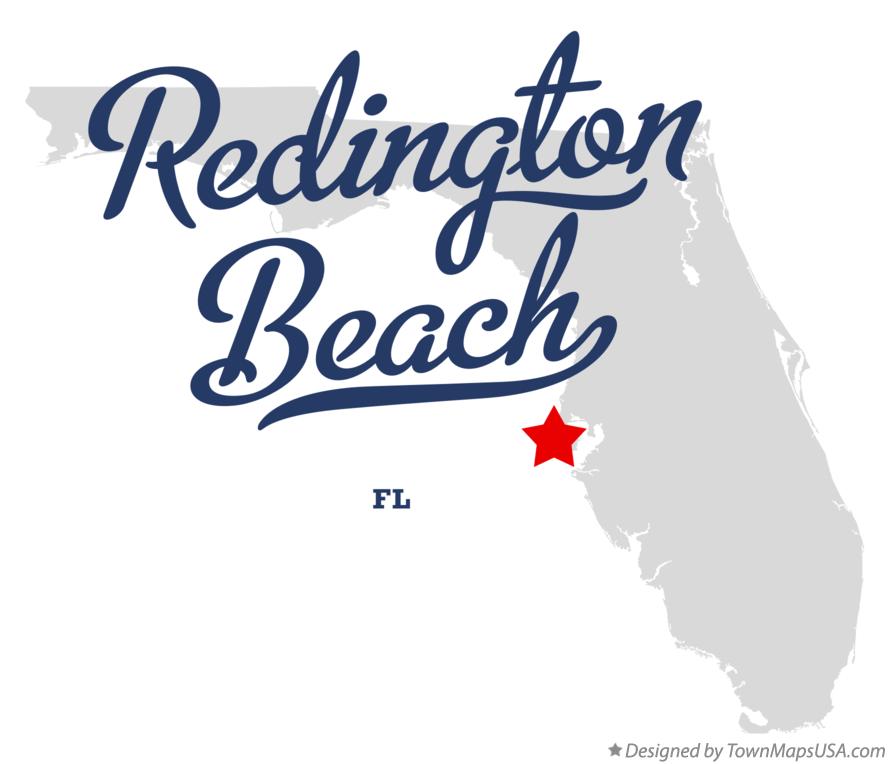 Map of Redington Beach Florida FL