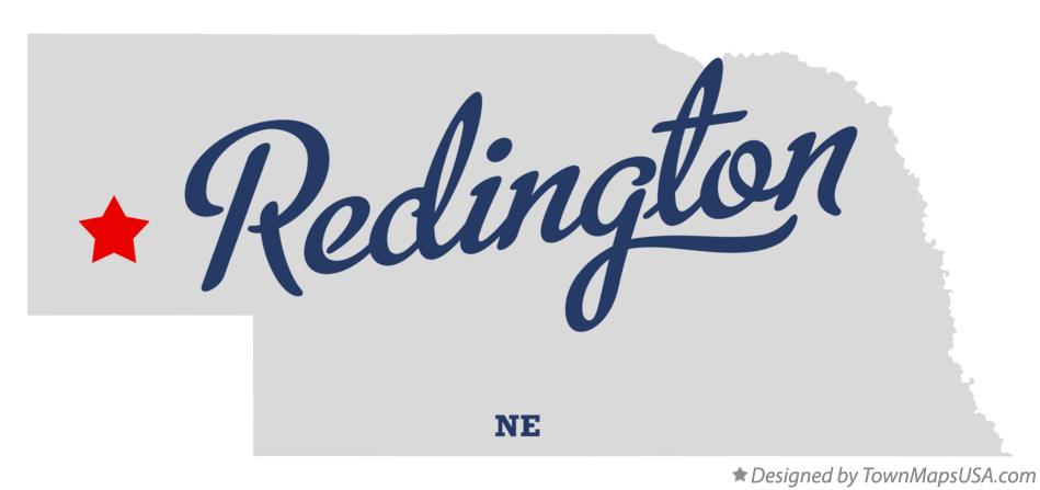 Map of Redington Nebraska NE