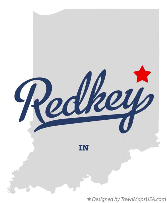 Map of Redkey Indiana IN