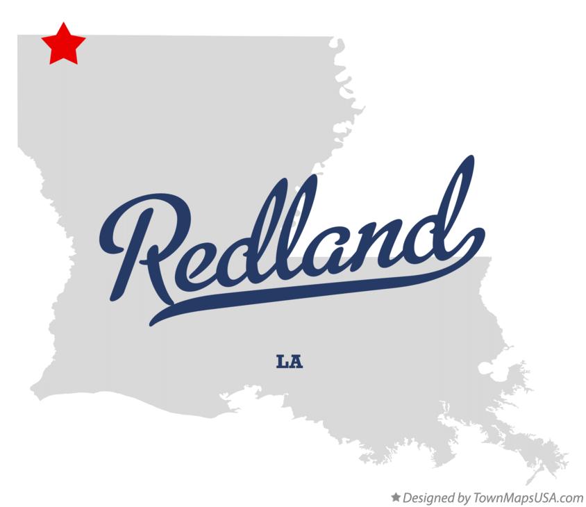 Map of Redland Louisiana LA