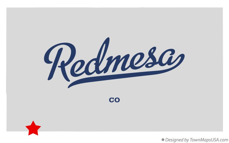 Map of Redmesa Colorado CO