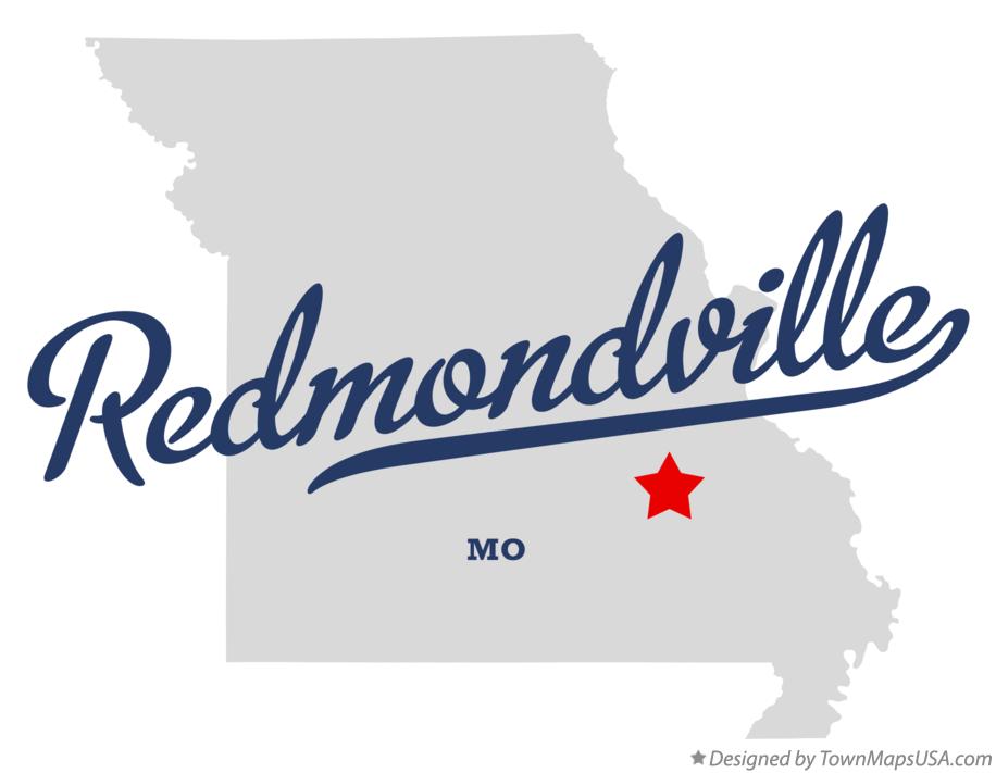 Map of Redmondville Missouri MO