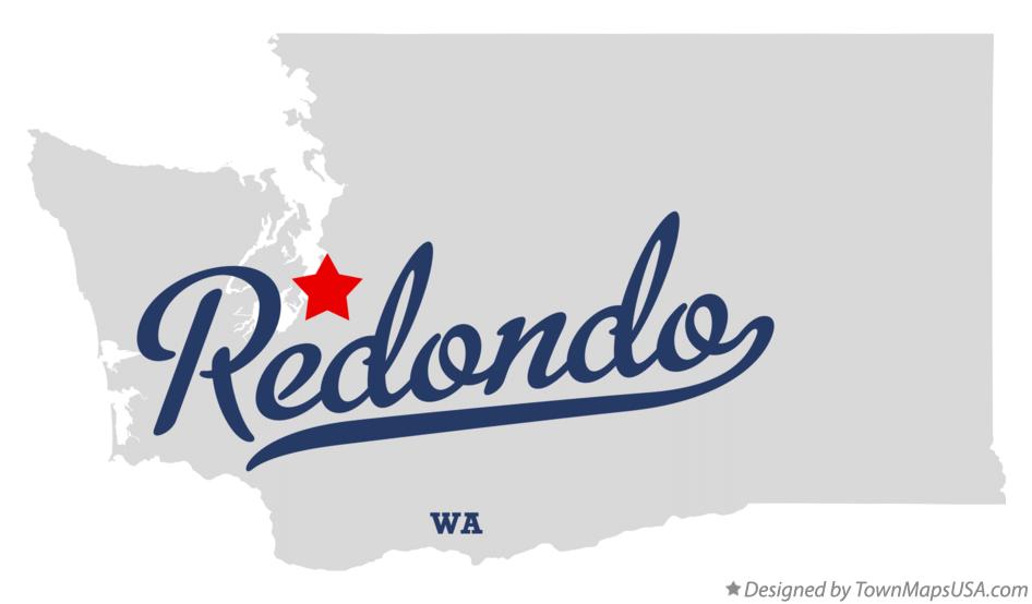 Map of Redondo Washington WA