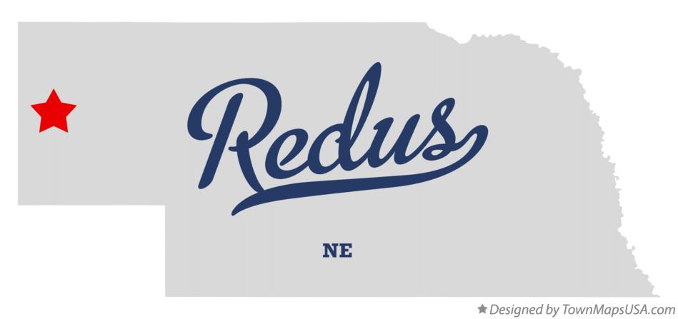 Map of Redus Nebraska NE