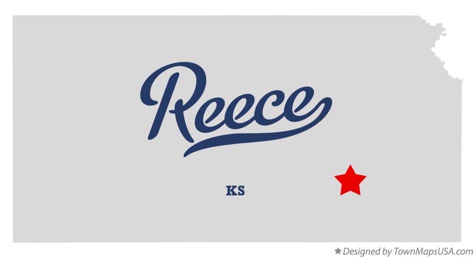 Map of Reece Kansas KS