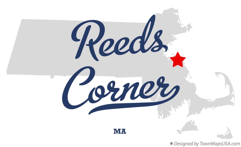 Map of Reeds Corner Massachusetts MA