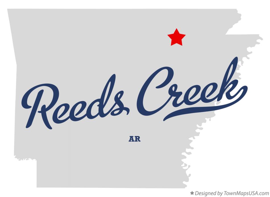Map of Reeds Creek Arkansas AR