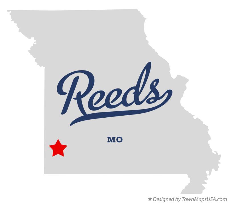 Map of Reeds Missouri MO