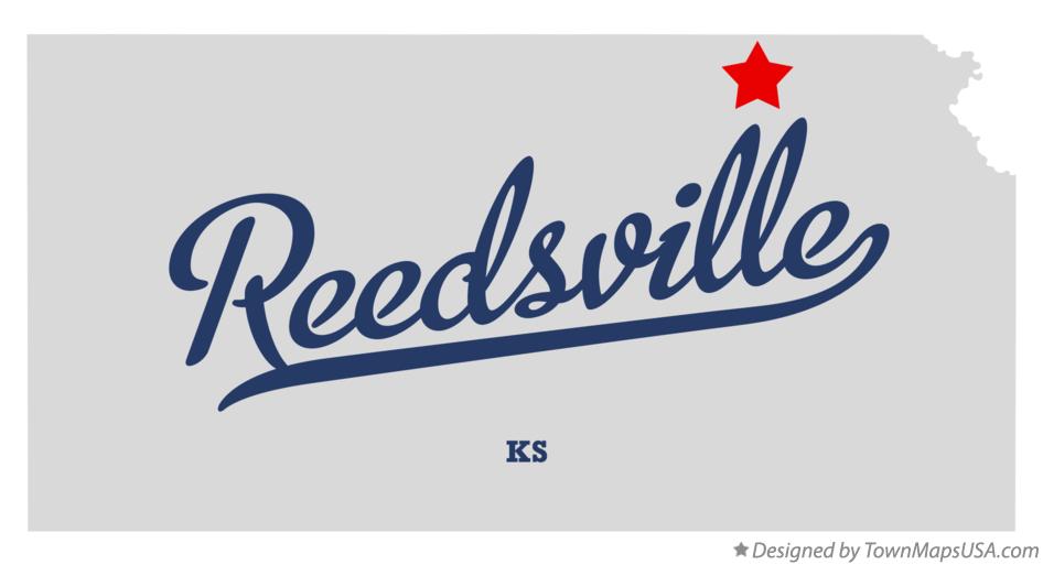 Map of Reedsville Kansas KS