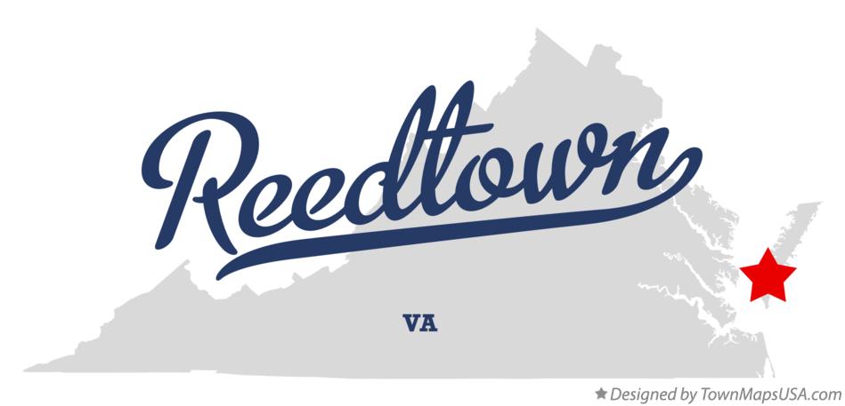 Map of Reedtown Virginia VA