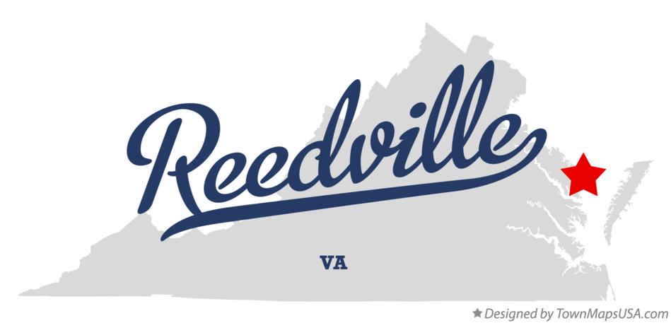 Map of Reedville Virginia VA