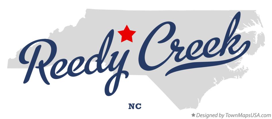 Map of Reedy Creek North Carolina NC