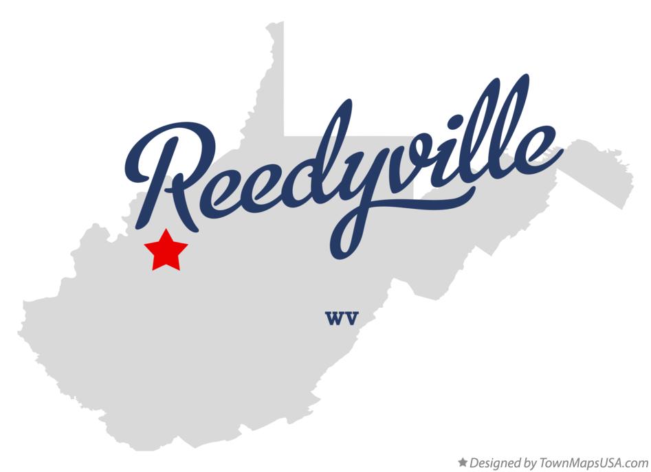 Map of Reedyville West Virginia WV