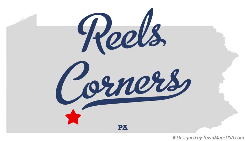 Map of Reels Corners Pennsylvania PA