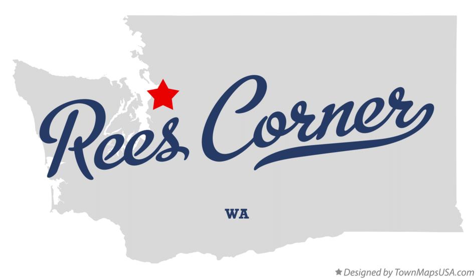 Map of Rees Corner Washington WA
