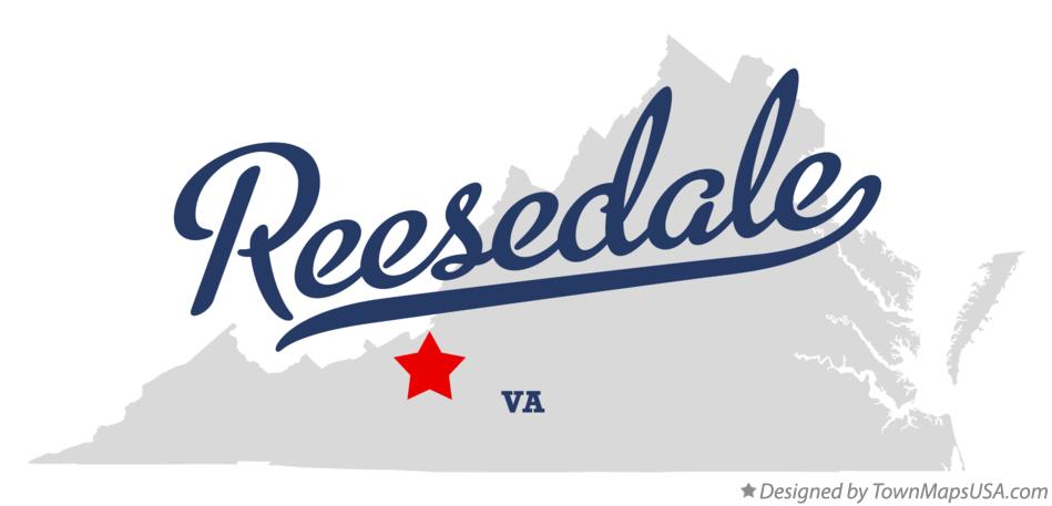 Map of Reesedale Virginia VA