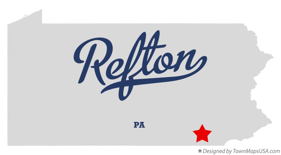 Map of Refton Pennsylvania PA