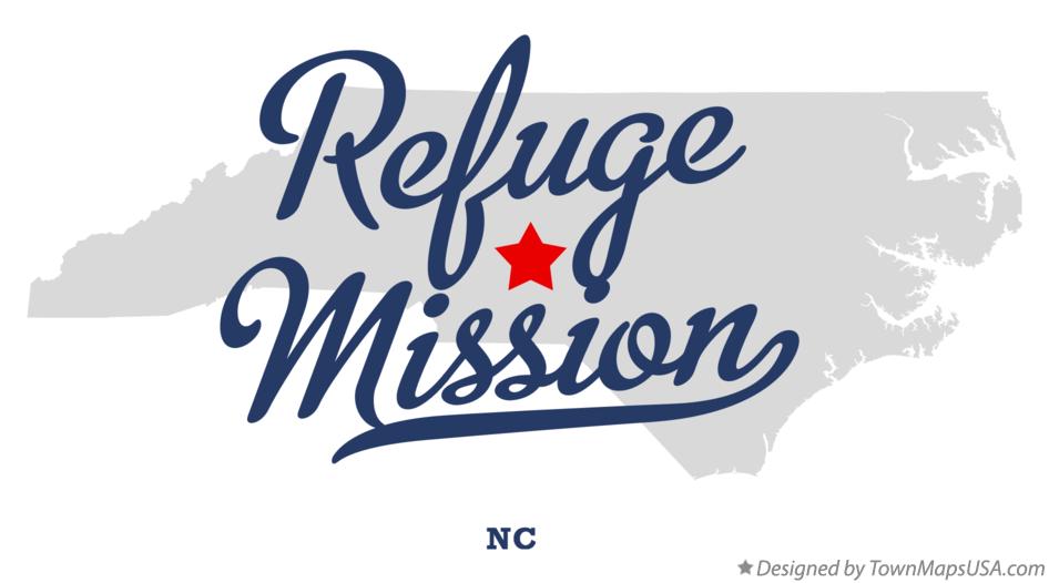 Map of Refuge Mission North Carolina NC