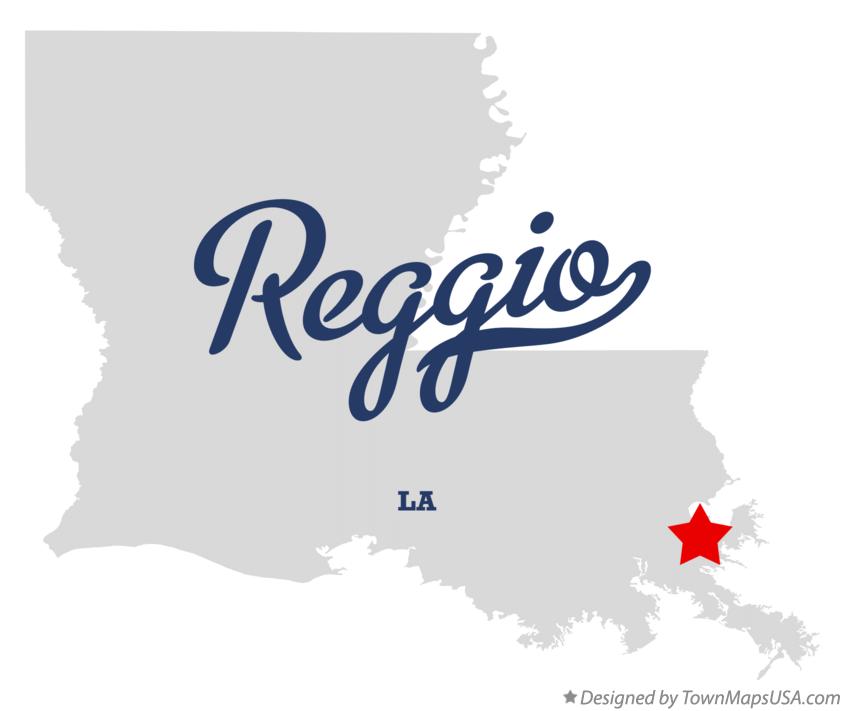 Map of Reggio Louisiana LA