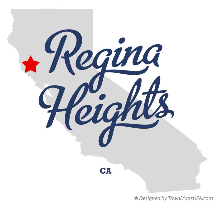 Map of Regina Heights California CA