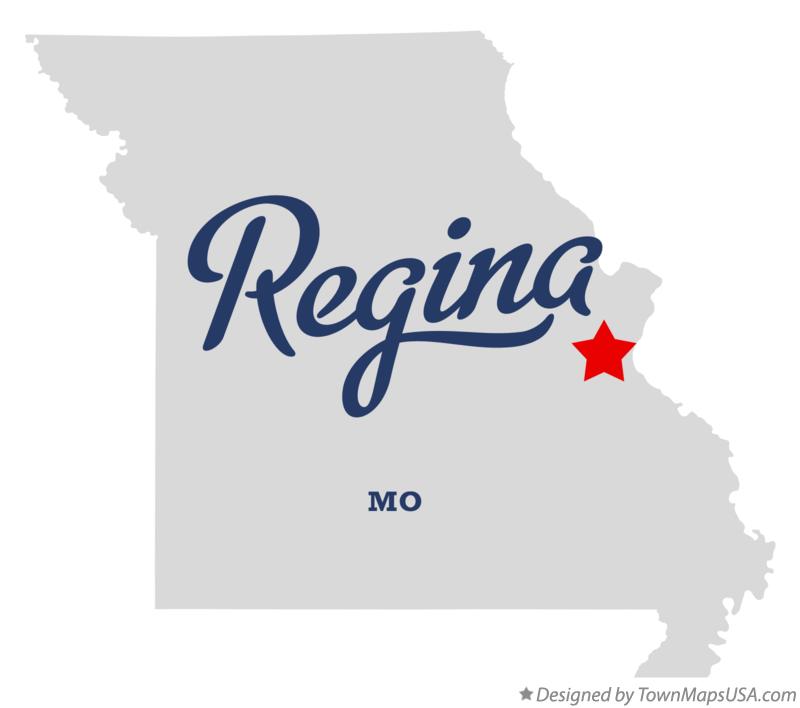 Map of Regina Missouri MO