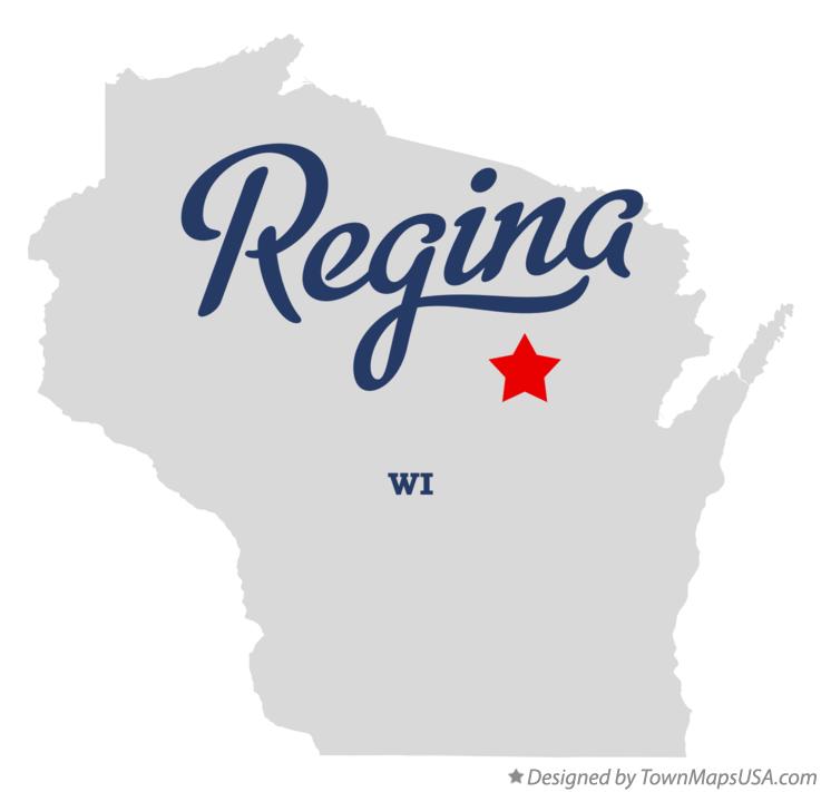 Map of Regina Wisconsin WI