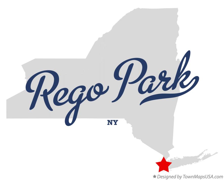 Map of Rego Park New York NY