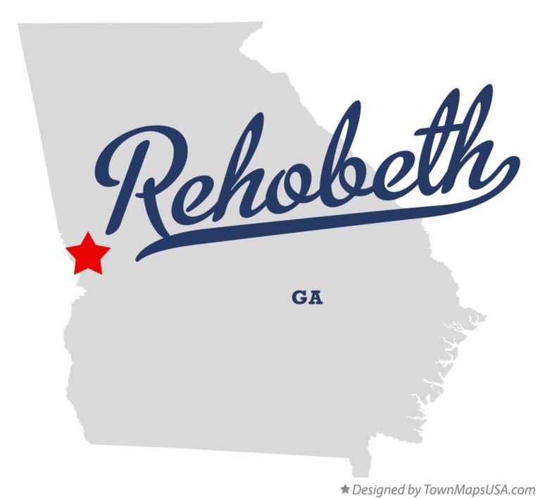 Map of Rehobeth Georgia GA