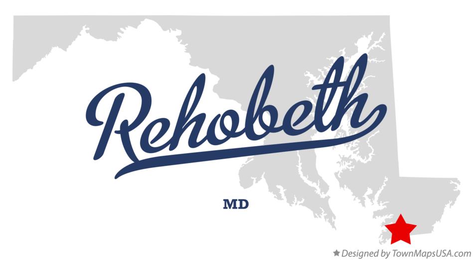 Map of Rehobeth Maryland MD