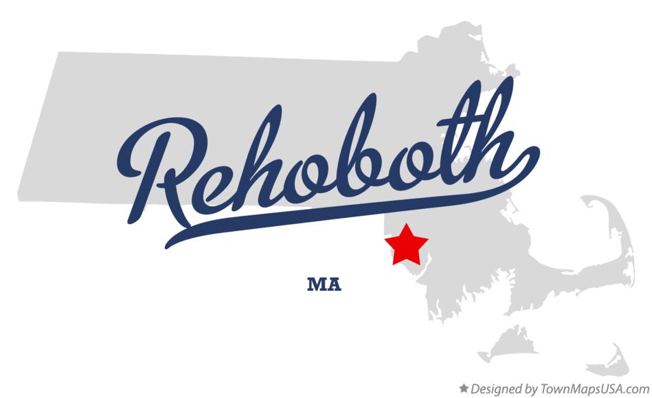 Map of Rehoboth Massachusetts MA