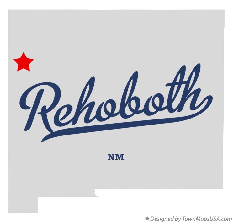 Map of Rehoboth New Mexico NM