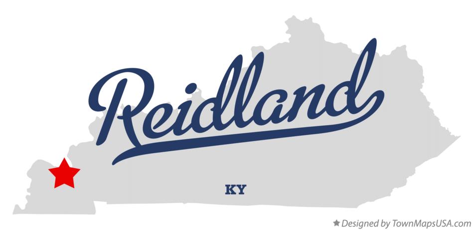 Map of Reidland Kentucky KY