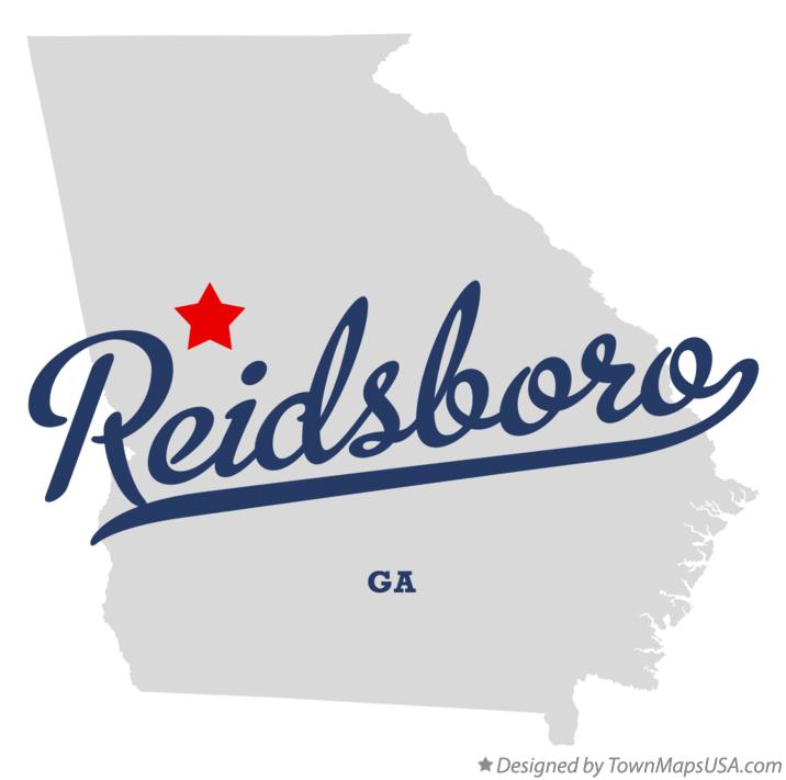 Map of Reidsboro Georgia GA