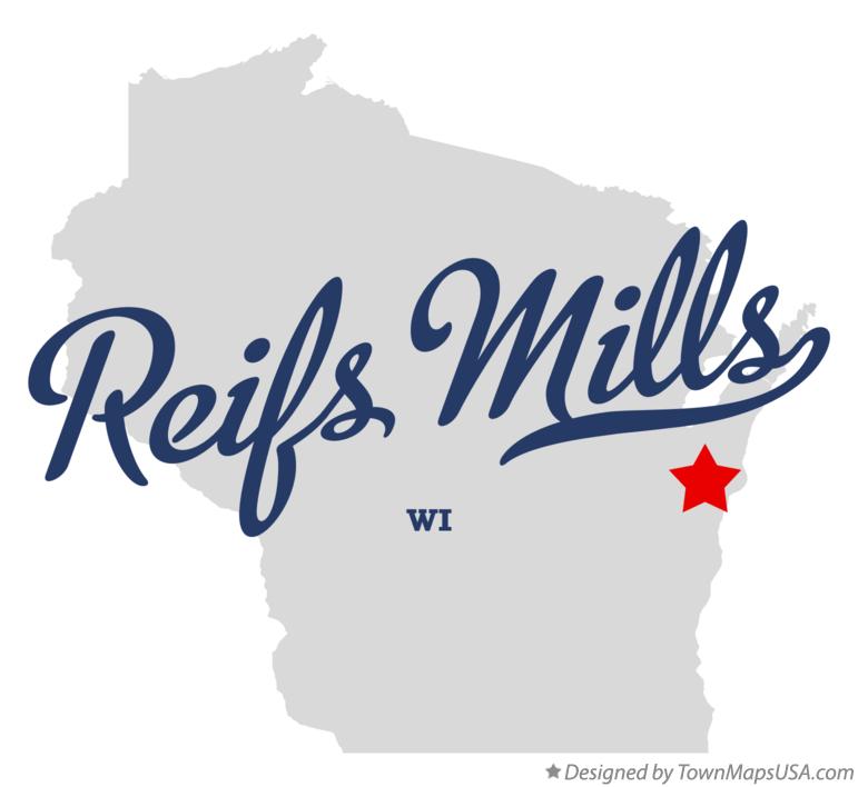 Map of Reifs Mills Wisconsin WI