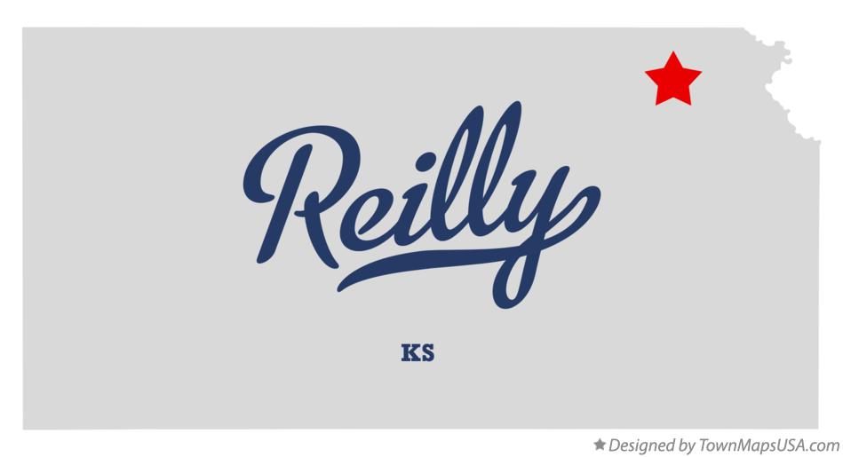 Map of Reilly Kansas KS