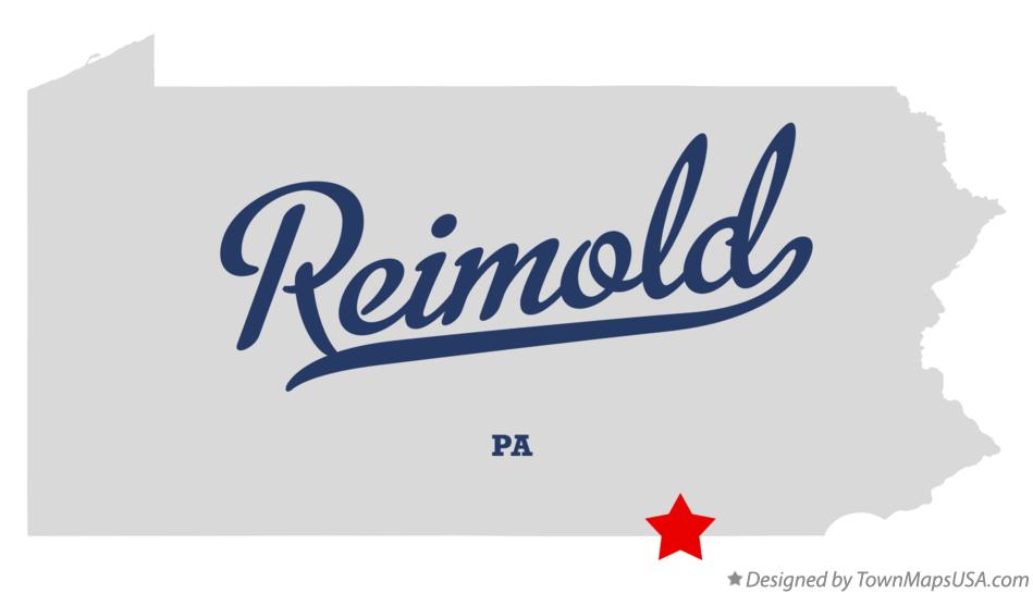 Map of Reimold Pennsylvania PA