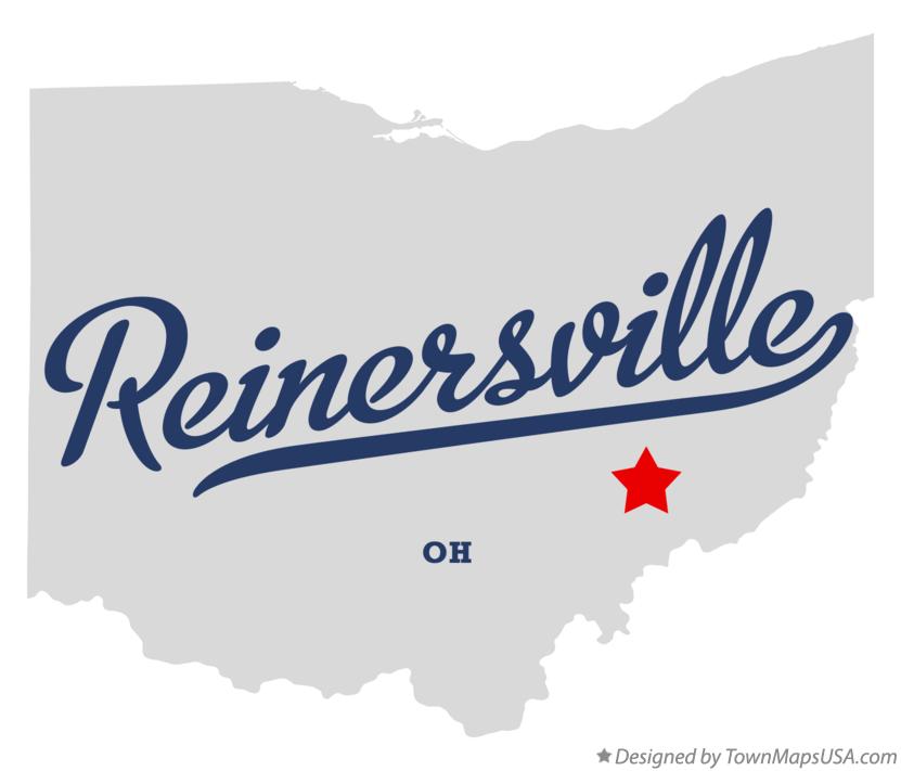 Map of Reinersville Ohio OH