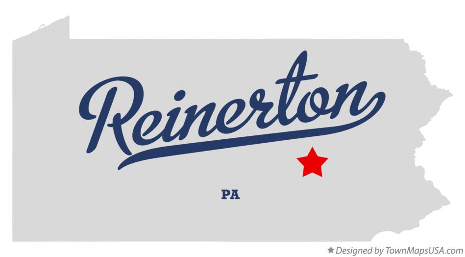 Map of Reinerton Pennsylvania PA