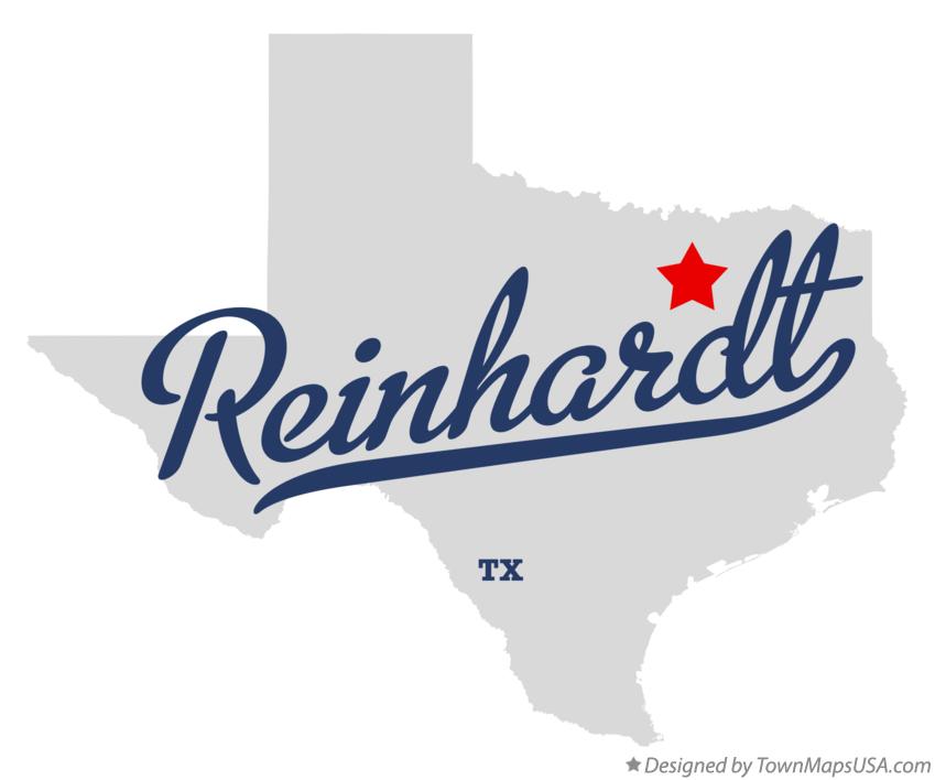 Map of Reinhardt Texas TX