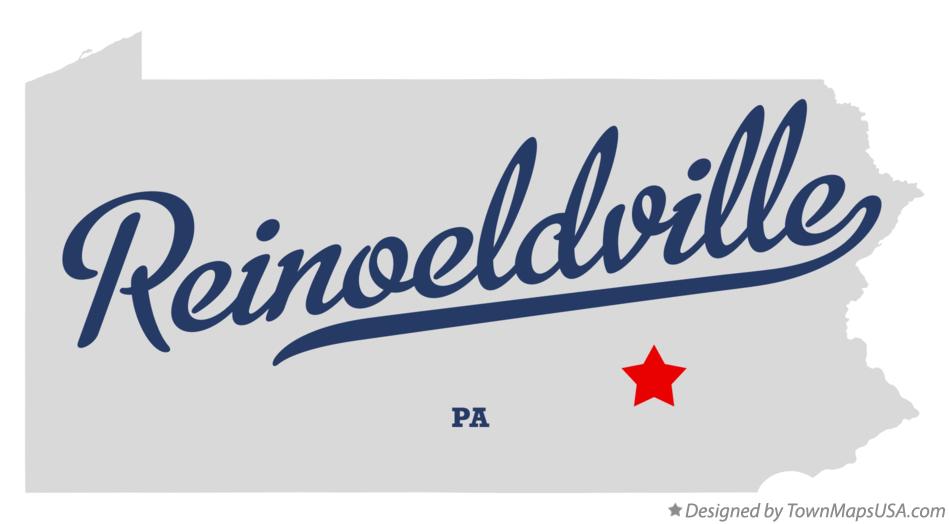 Map of Reinoeldville Pennsylvania PA