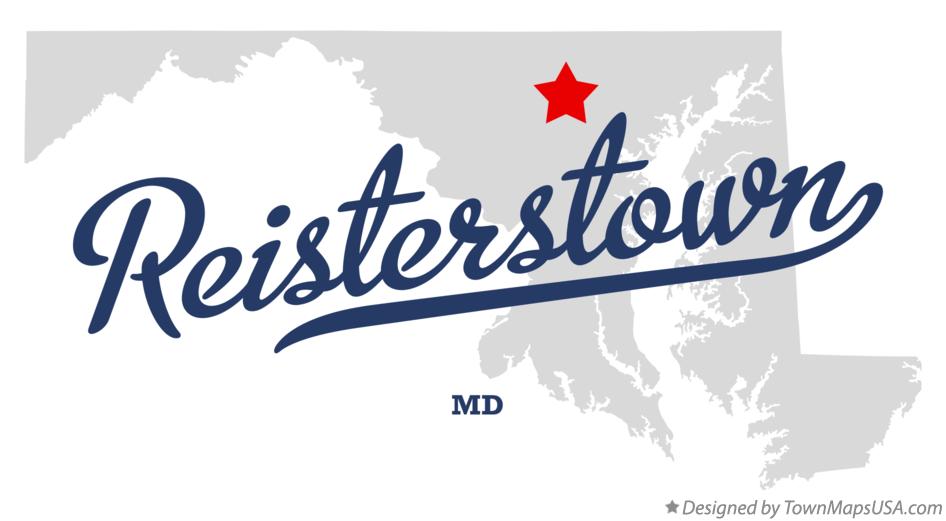 Map of Reisterstown Maryland MD