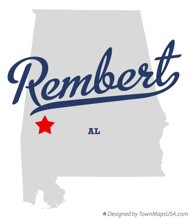 Map of Rembert Alabama AL