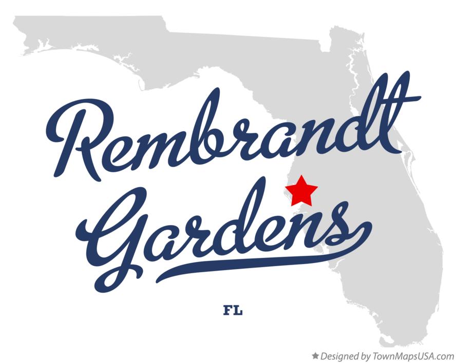 Map of Rembrandt Gardens Florida FL