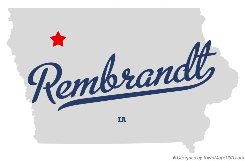 Map of Rembrandt Iowa IA
