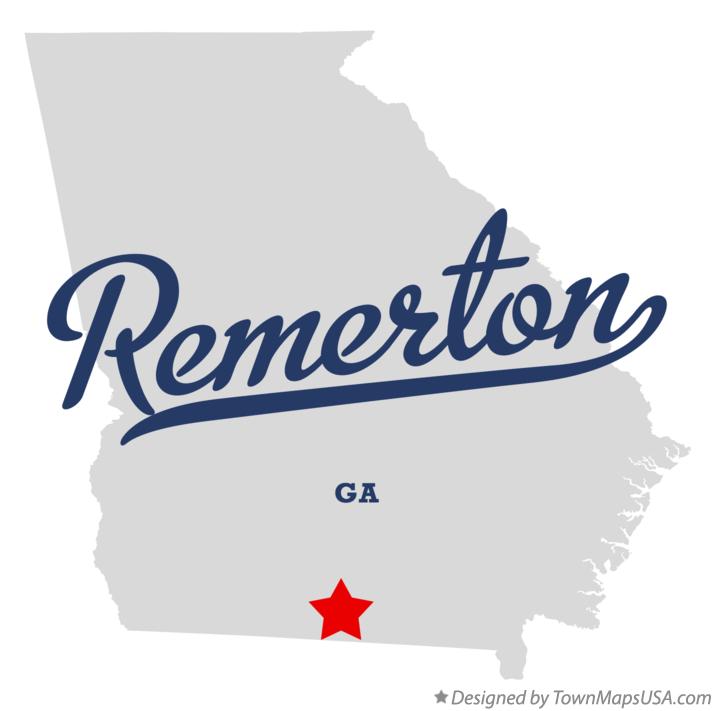 Map of Remerton Georgia GA