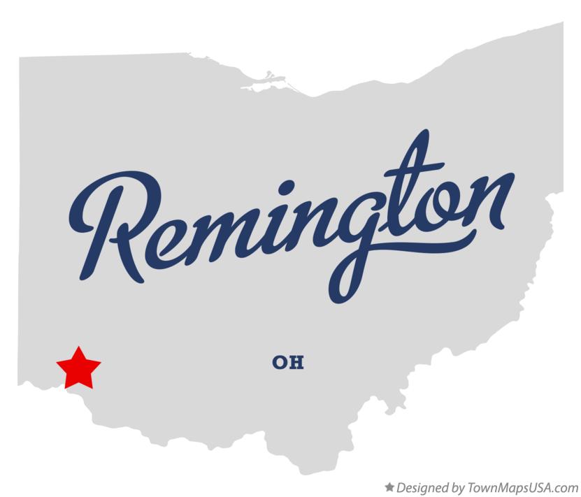 Map of Remington Ohio OH