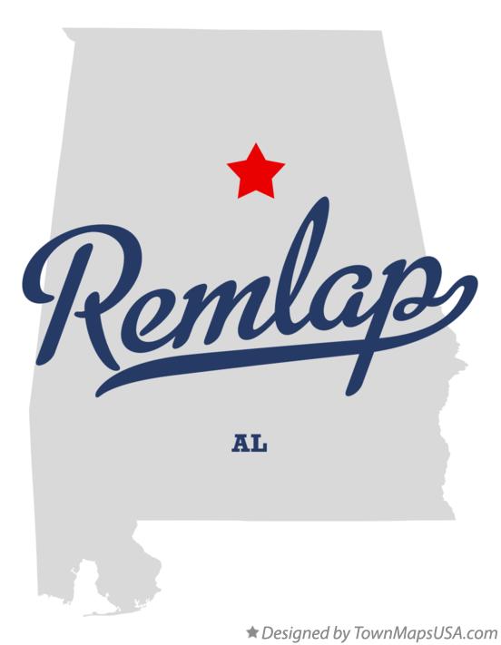 Map of Remlap Alabama AL